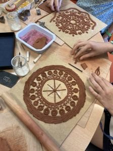 Mandala en argile