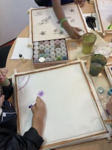 Dessiner sur la soie