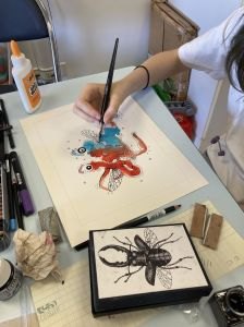 Dessin à la plume et à l'encre de Chine