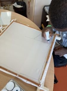 Dessin à la gutta transparente