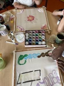 Les motifs sont inventés par les enfants