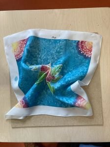 Motifs sur fond azur