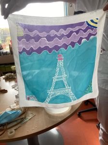 Le foulard de Lina, 9 ans avant séchage