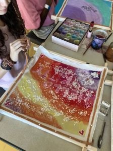 Décor au sel réalisé par Mila