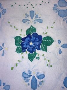 Motif peint à la main