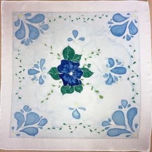 Le foulard peint par Capucine