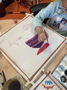 Noursine dessine un poisson