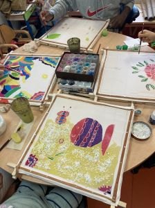 Atelier artistique avec les enfants hospitalisés