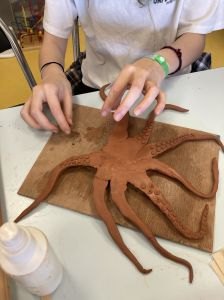 Modelage d'une pieuvre