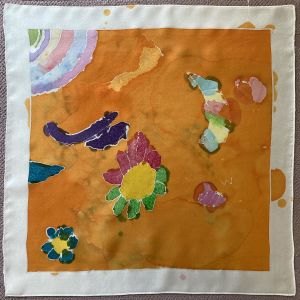 Foulard peint par un enfant