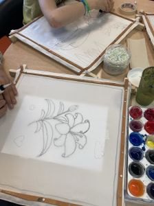 Créer autour d'un lys