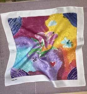 Reflets brillants sur la soie