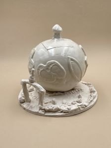 Oeuvre en faïence émaillée