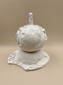 Oeuvre en faïence émaillée