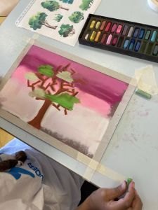 Créations artistiques avec les enfants hospitalisés