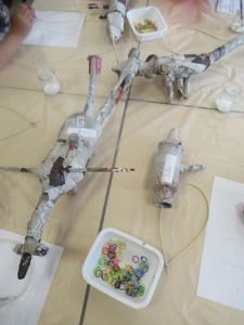 Séance d'arts plastiques à l'école