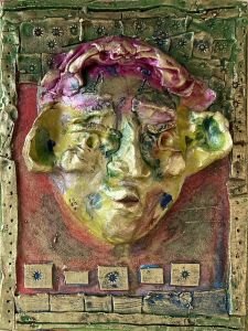 Créer un visage en argile peinte